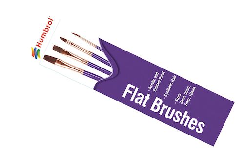 Humbrol AG4305 Flat Brushes